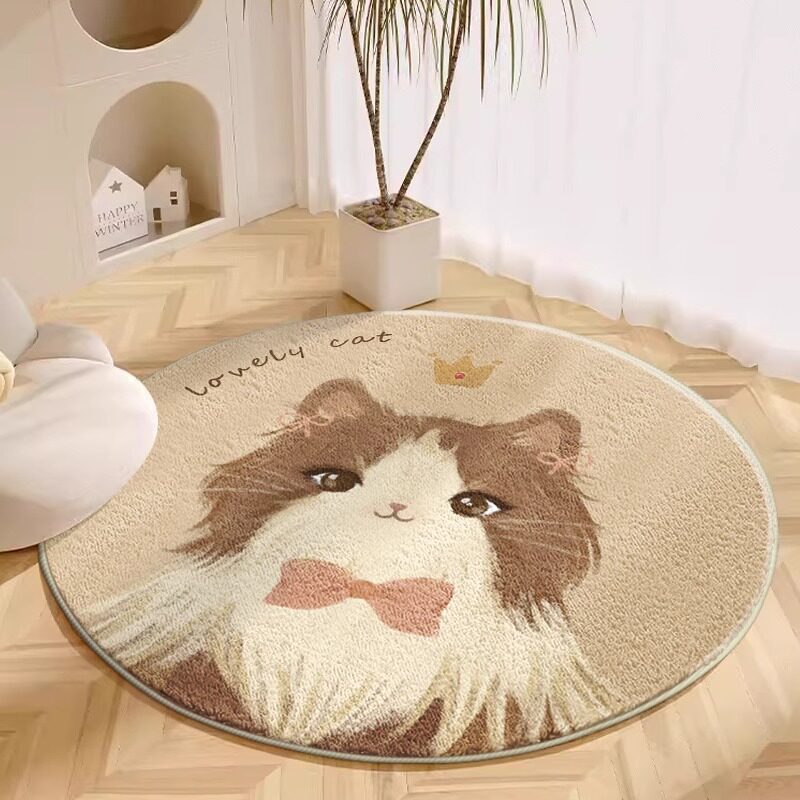 Plush Cartoon Dog Area Rug