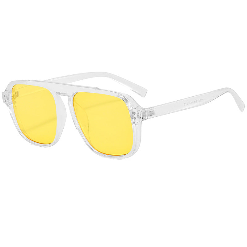 Ladies geometric sunglasses with polarized yellow lenses Kalsten