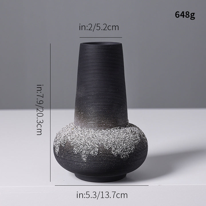 Decorative Textured Ceramic Vase Kalsten