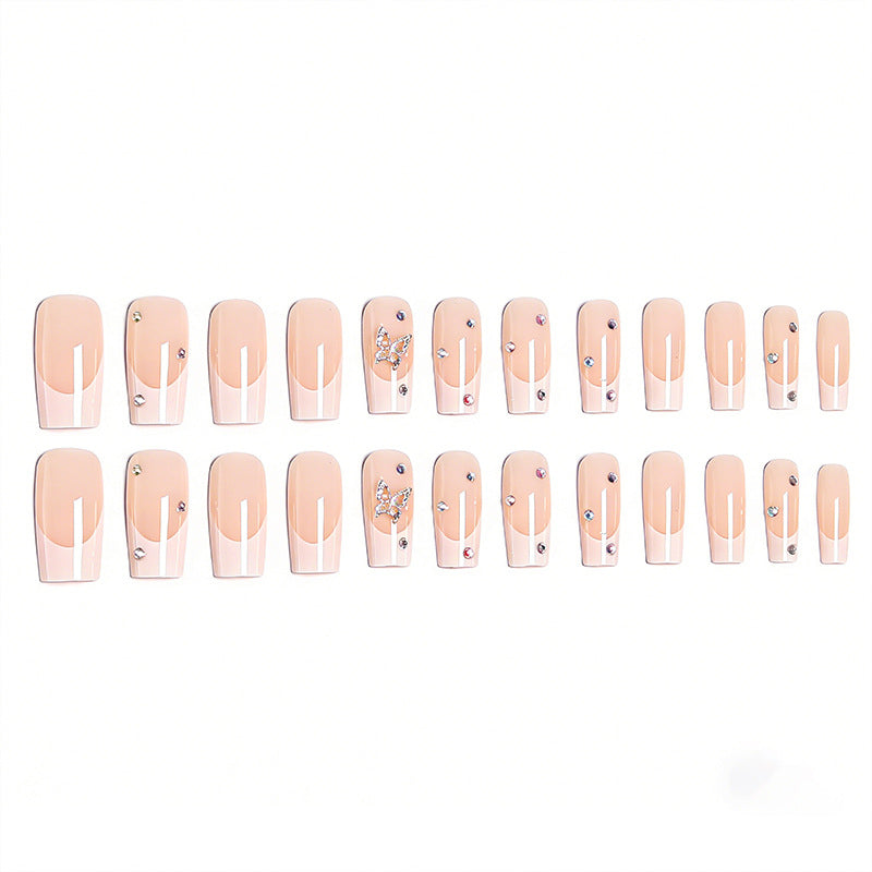 Acrylic nail set with glamorous 3D applications Kalsten