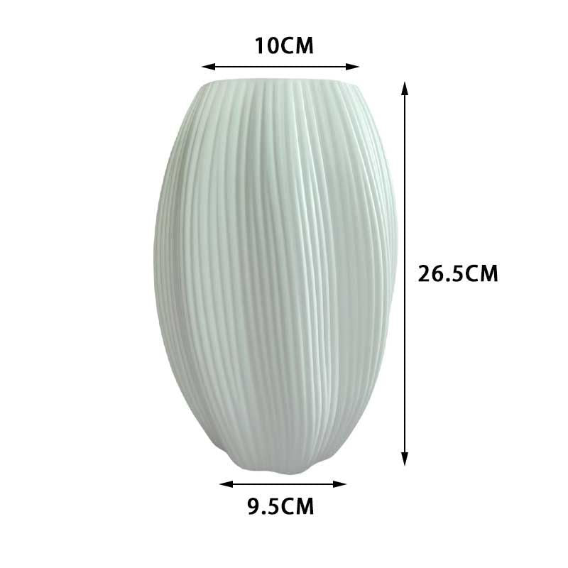 Decorative Ribbed Ceramic Vase Kalsten
