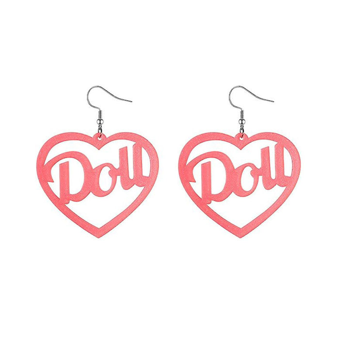 Glittering Heart-Shaped Earrings Kalsten