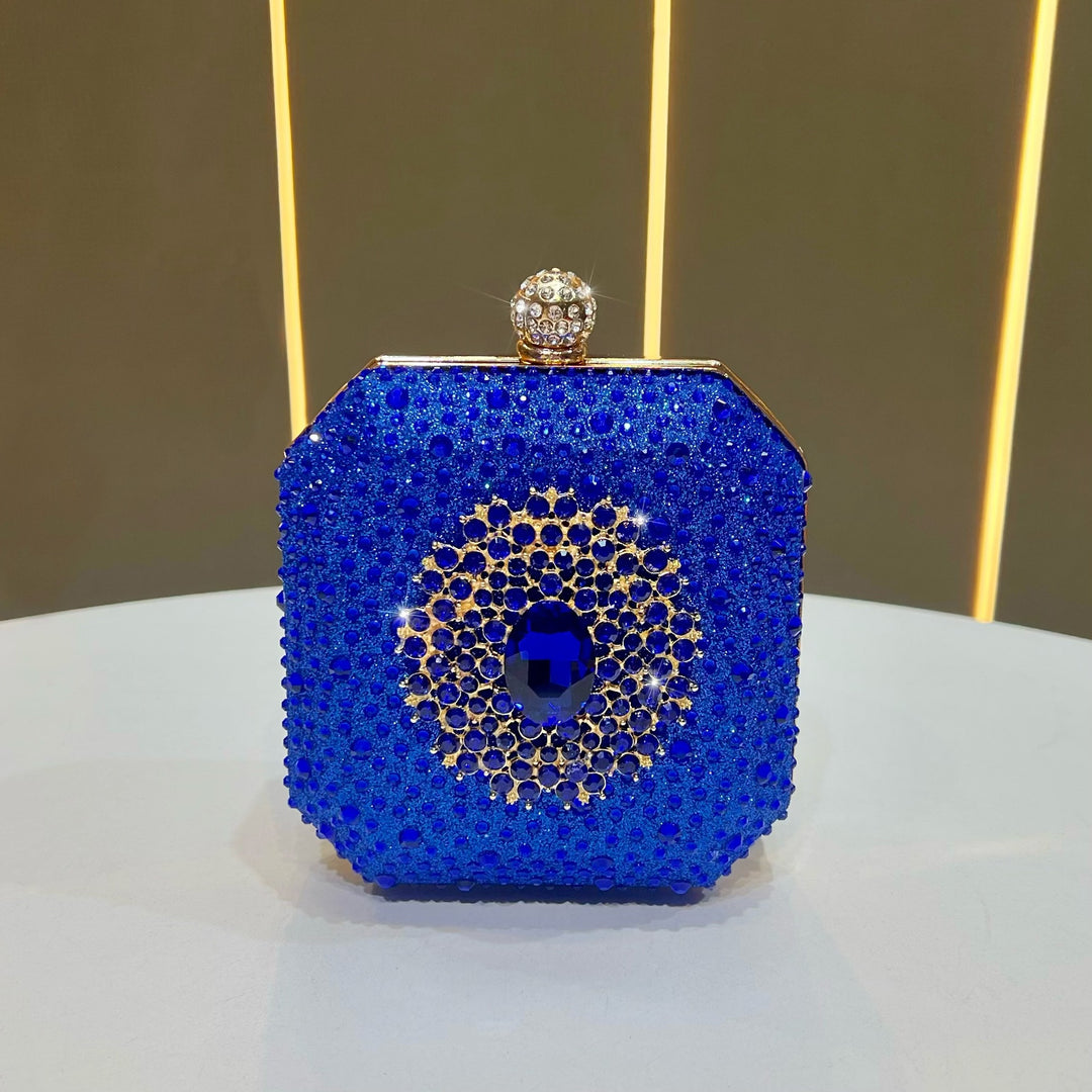 Dazzling Rhinestone-Embellished Clutch