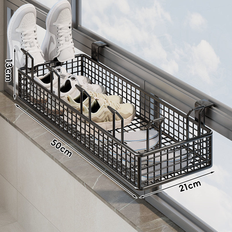 Over-Window Adjustable Mesh Shoe & Insole Drying Basket
