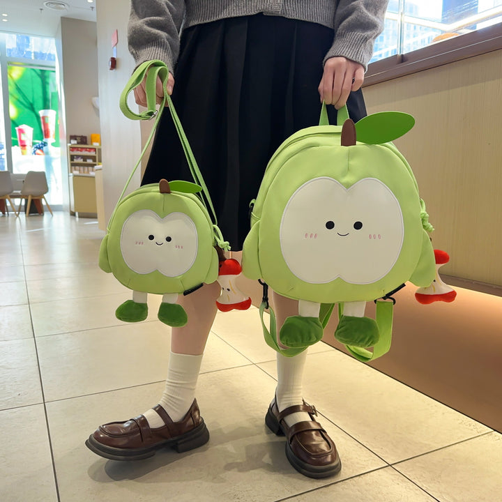 Plush Backpack in Cheerful Apple Design Kalsten