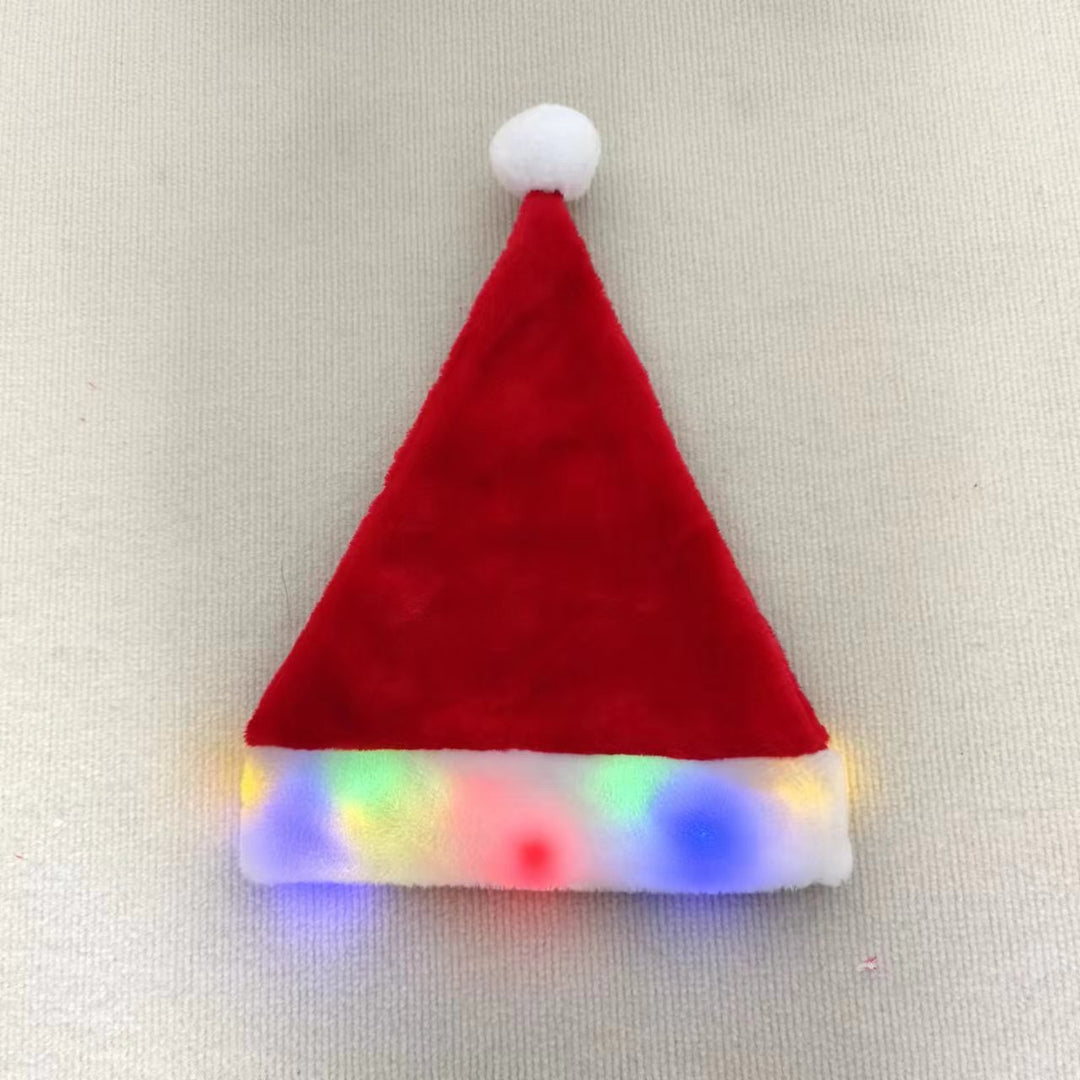 Bright Christmas hat made of plush