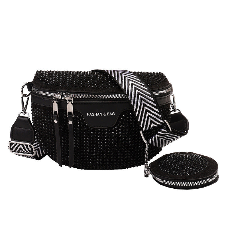 Stylish Rhinestone Embellished Mini Crossbody Bag Kalsten