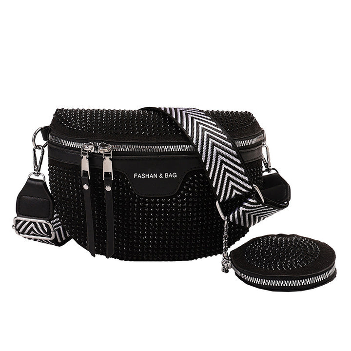 Stylish Rhinestone Embellished Mini Crossbody Bag Kalsten