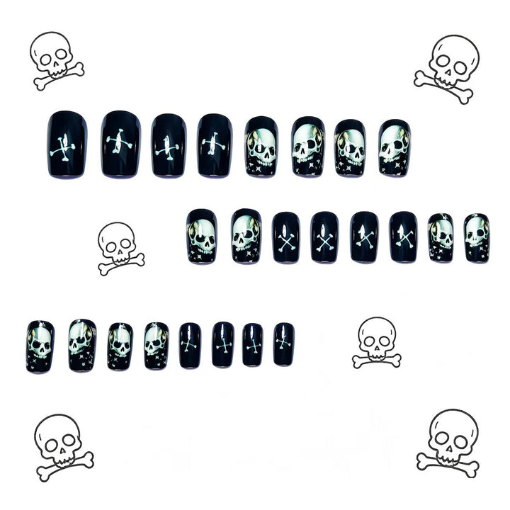 Creative Art Nails in Skull Design Kalsten