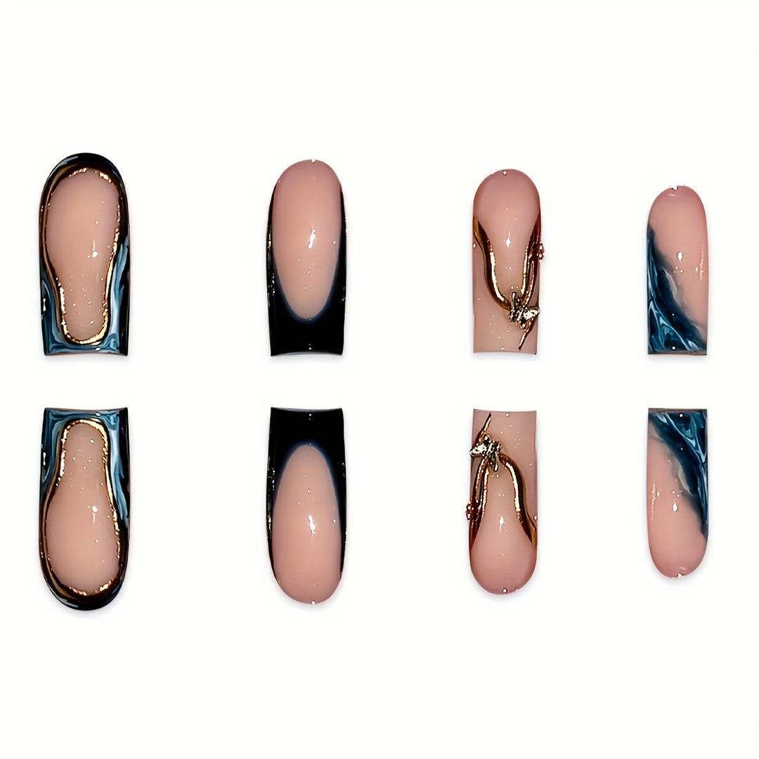 Elegant Sculpted Nail Art Extensions Kalsten