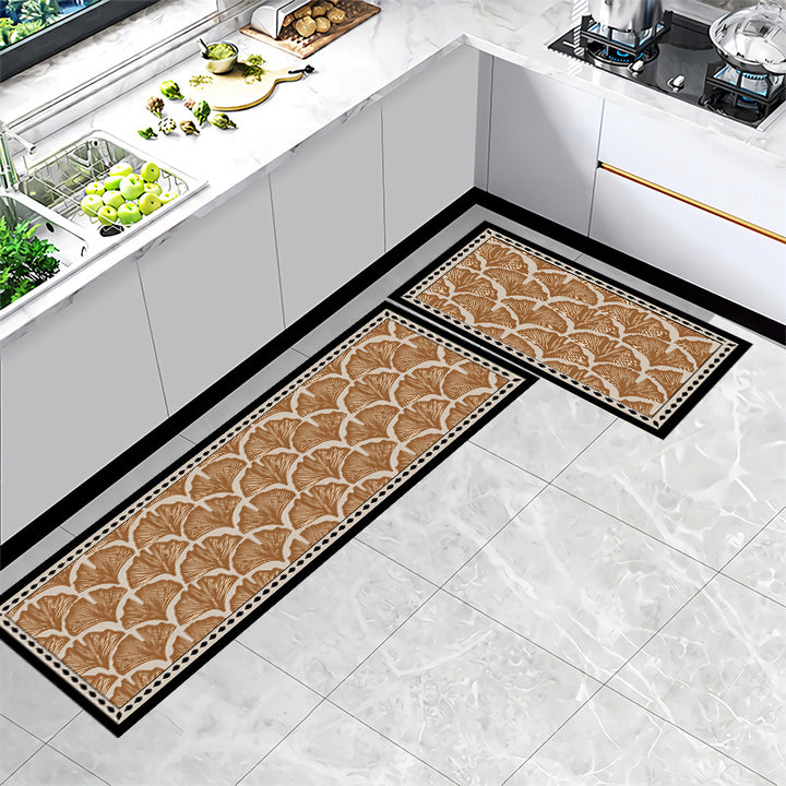 Geometric Pattern Bathroom Mat Set