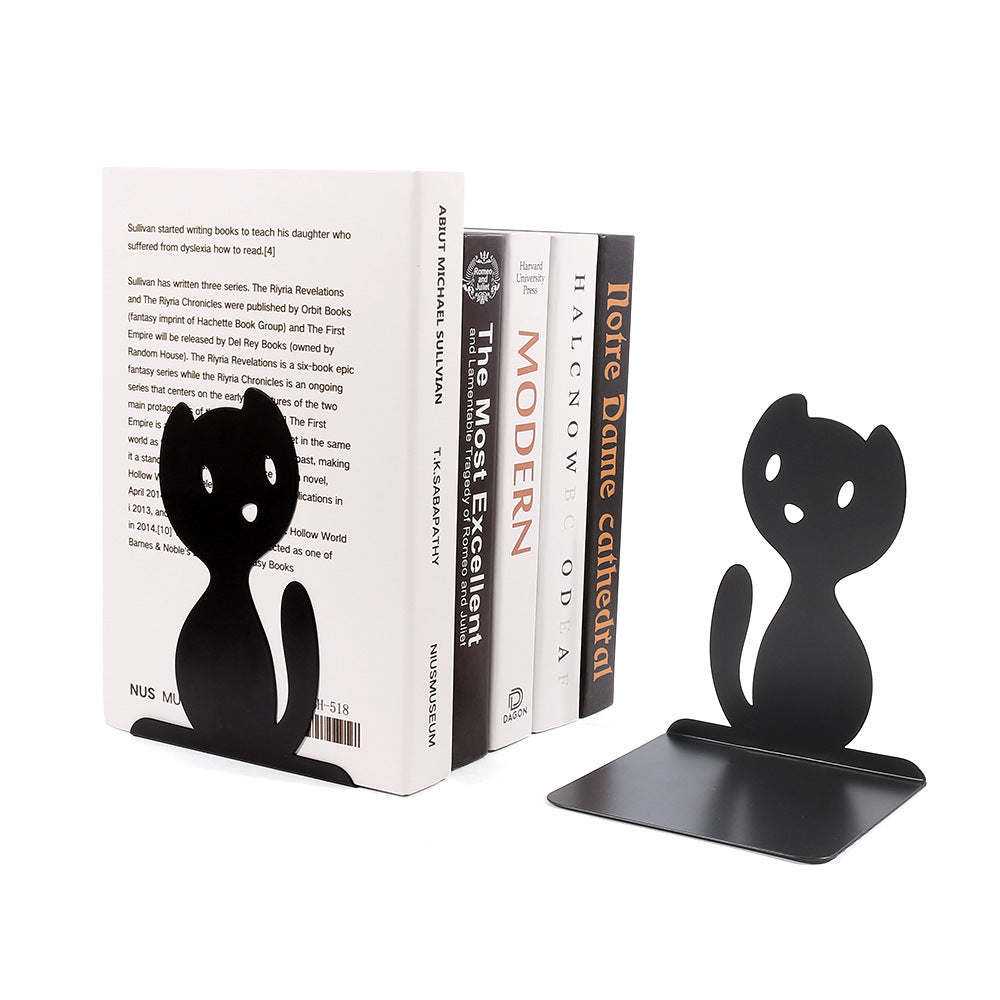 Cat-Shaped Decorative Bookends