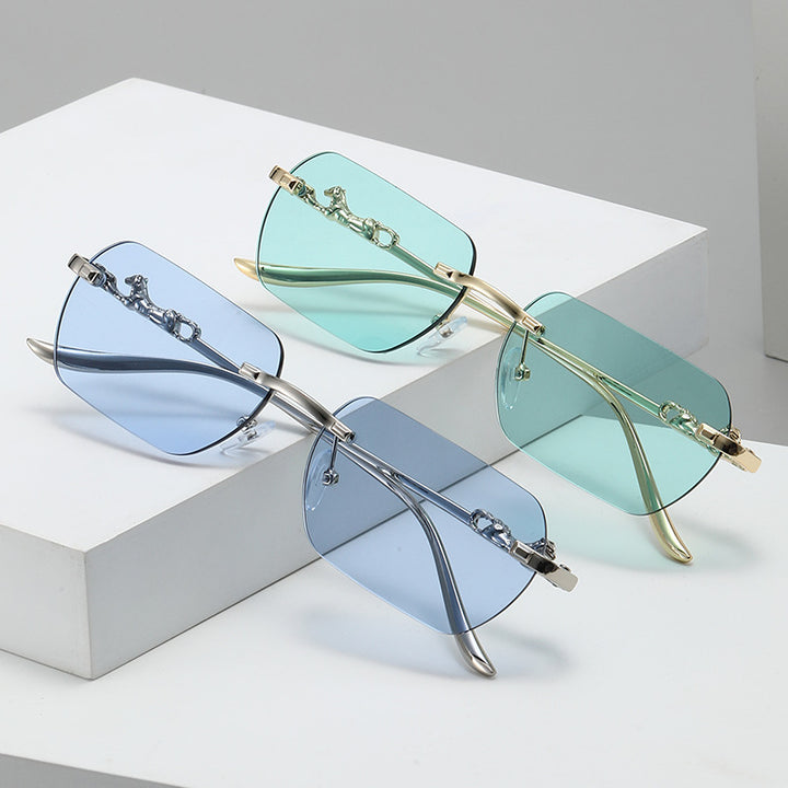 Ladies elegant half-rim glasses with decorative details Kalsten
