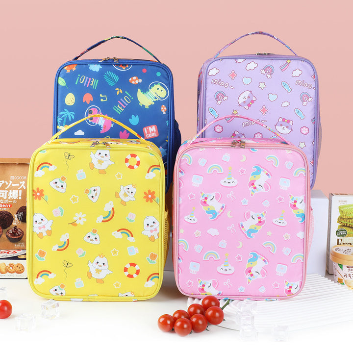Cute Cartoon-Themed Insulated Lunch Box
