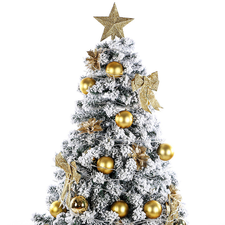 Premium Flocked Christmas Tree with Decorative Ornaments Kalsten