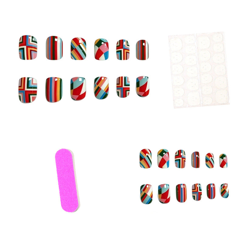 Artistic Multi-Pattern Nail Art Set Kalsten