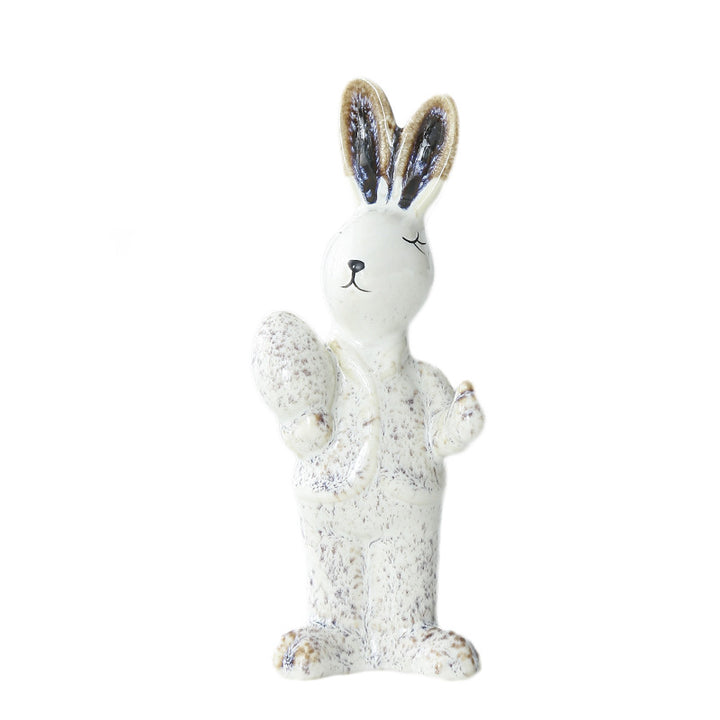 Whimsical Decorative Bunny Sculpture Kalsten