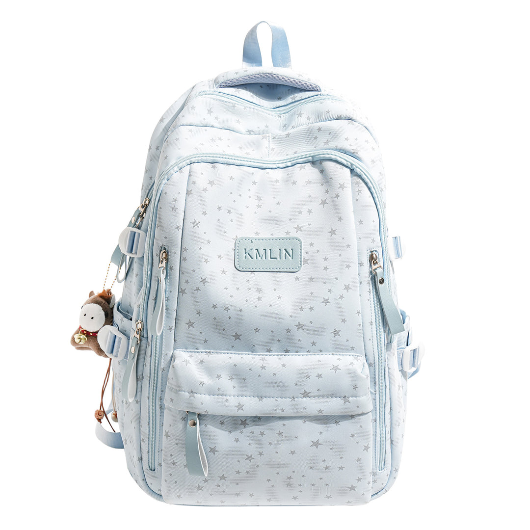 Stylish Multi-Pocket Star-Embellished Backpack Kalsten