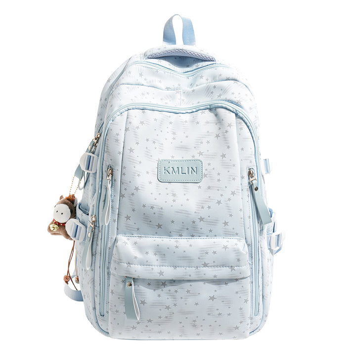 Stylish Multi-Pocket Star-Embellished Backpack Kalsten