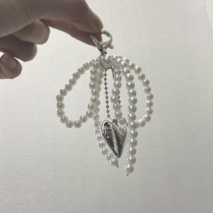 Elegant Pearl Bow Keychain Kalsten