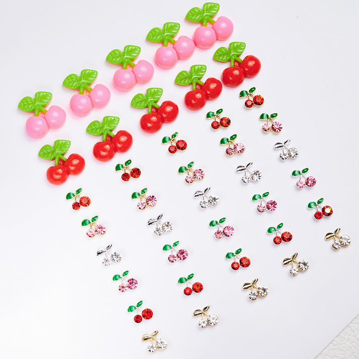 Decorative Cherry Nail Art Charms