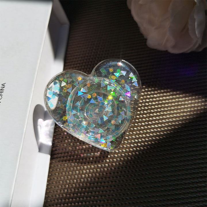 Glittering Heart-Shaped Phone Stand Kalsten