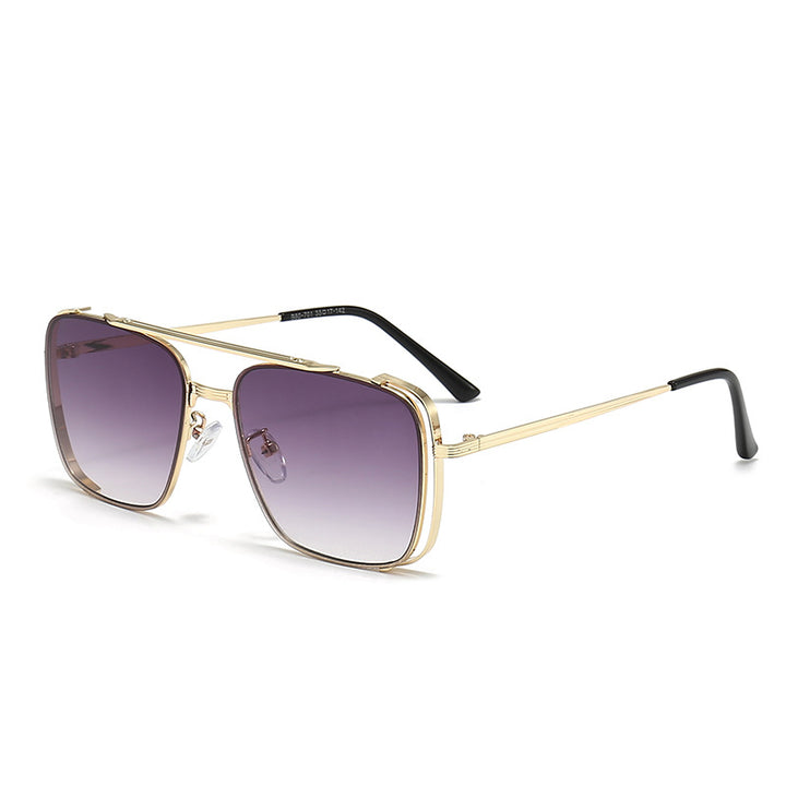Women's fashionable square sunglasses with elegant metal frame Kalsten