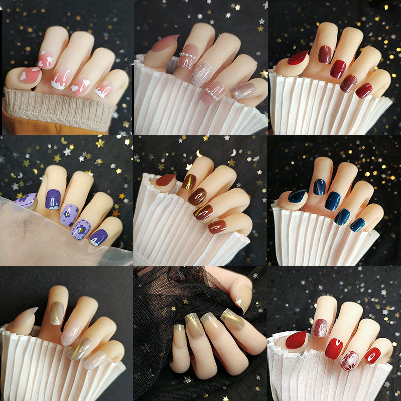 Artistic Floral Press-On Nail Set  1791804112
