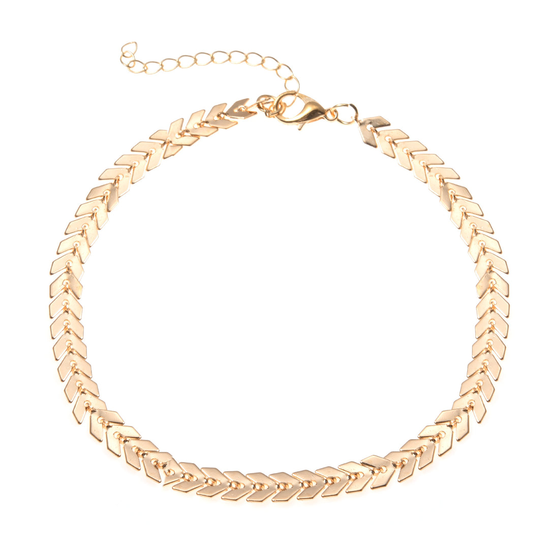 Adjustable Herringbone Chain Anklet Kalsten