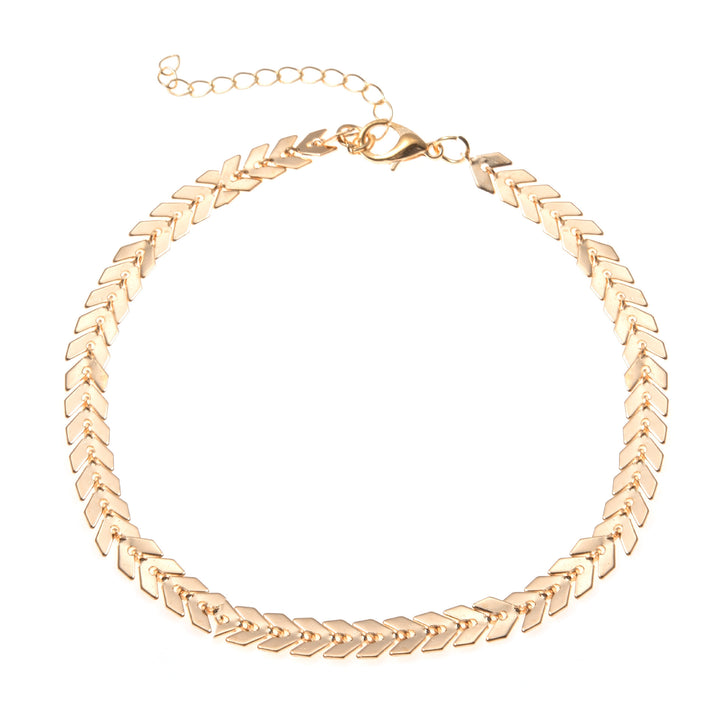 Adjustable Herringbone Chain Anklet Kalsten