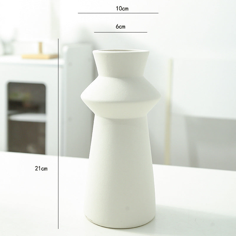 Artistic Geometric Ceramic Vase Kalsten