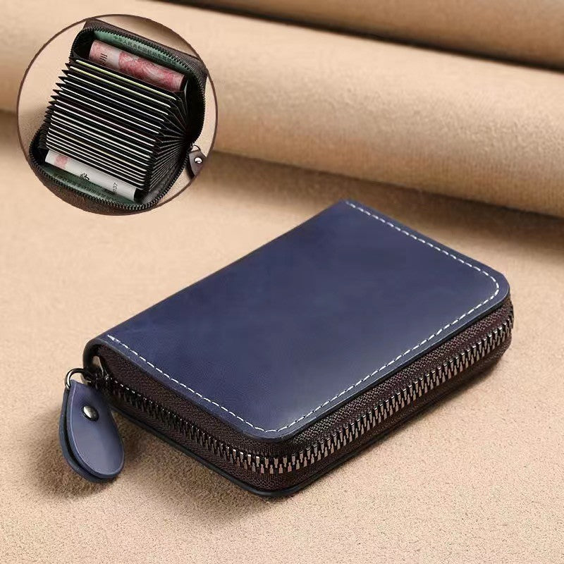 Zippered Leather Wallet
