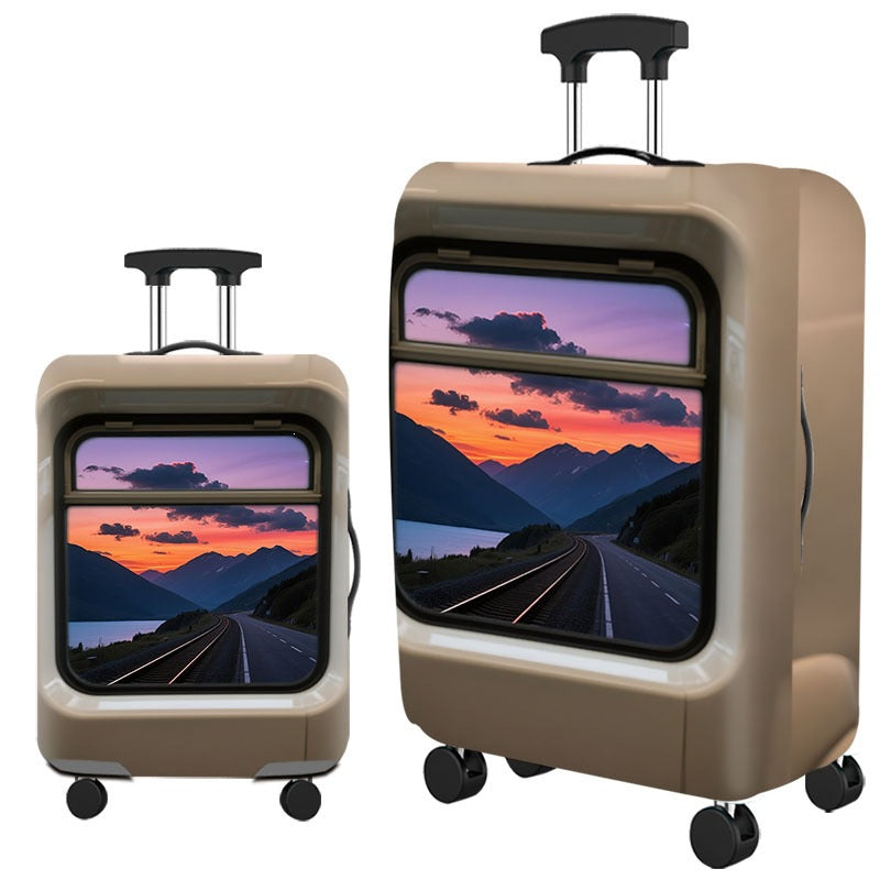 Artistic Cat-Themed Hard Shell Suitcase Kalsten