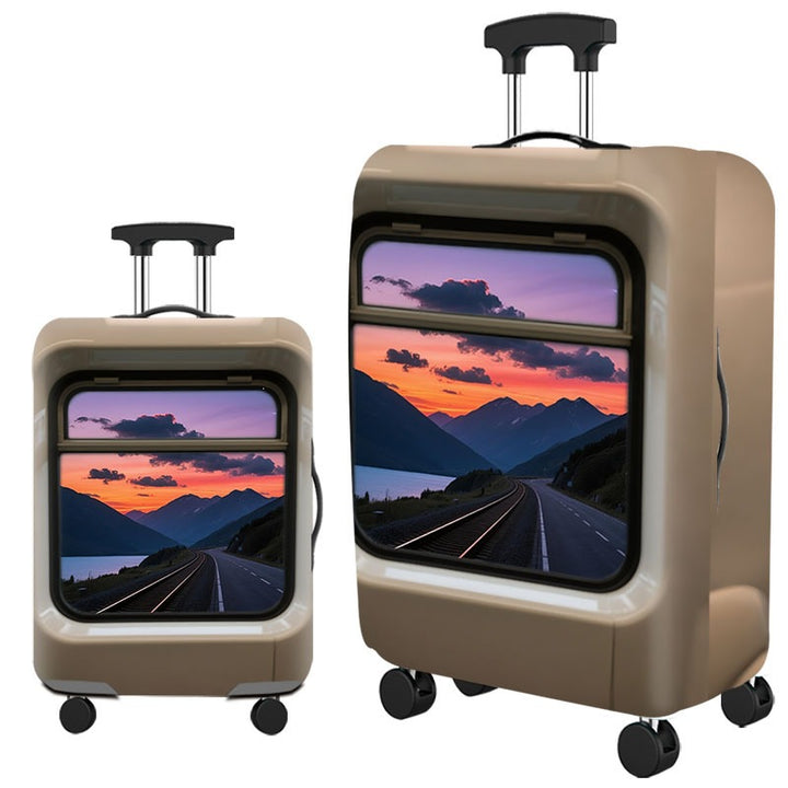 Artistic Cat-Themed Hard Shell Suitcase Kalsten