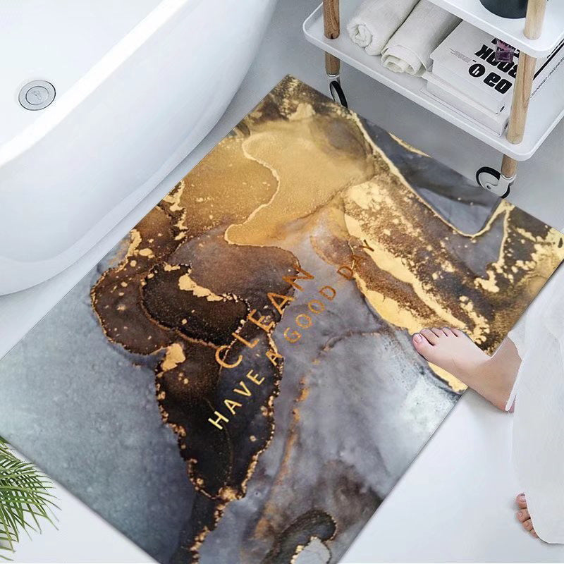 Luxurious Marble Design Bath Mat Kalsten