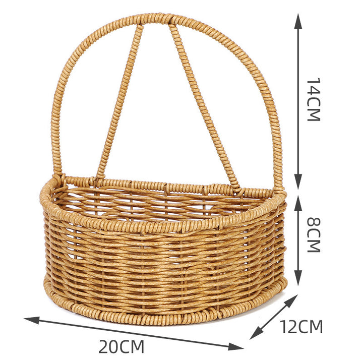 Handwoven Round Storage Basket Kalsten