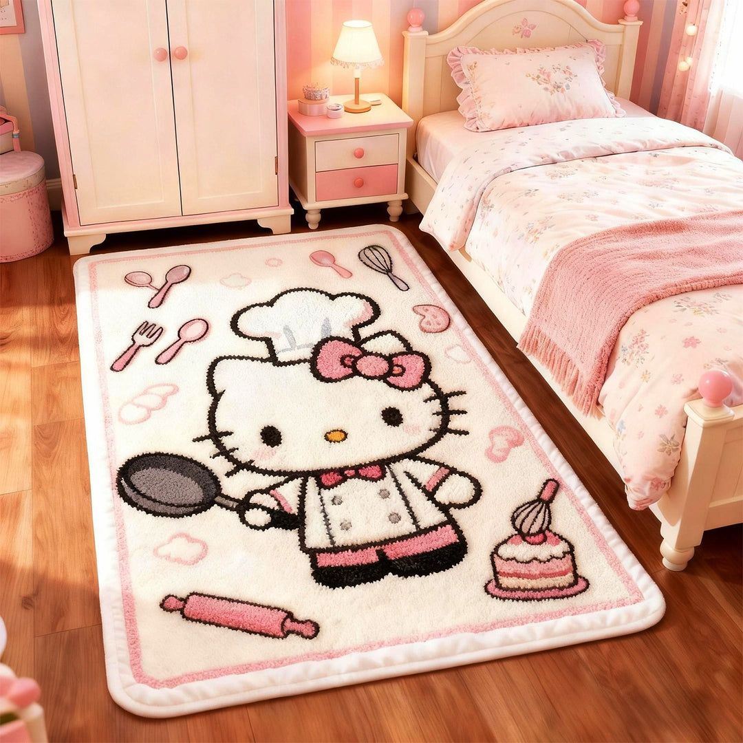 Cartoon-Themed Plush Area Rug