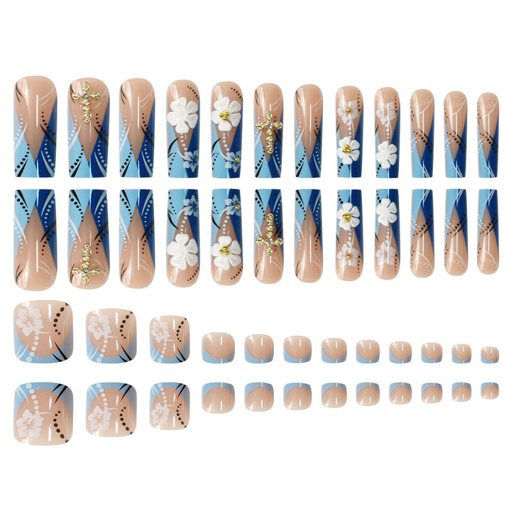 Floral Elegance Acrylic Nail Set Kalsten