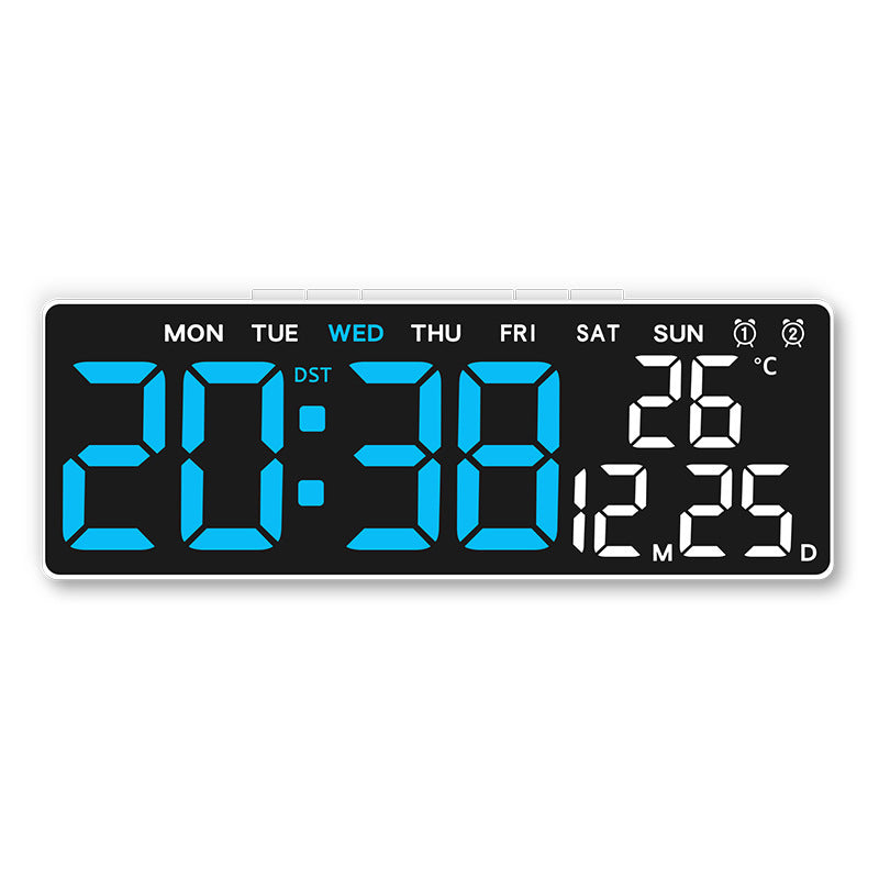 Digital weather alarm clock with large LED display and temperature display Kalsten
