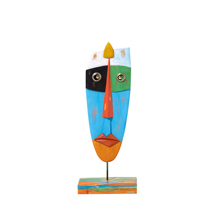 Decorative Abstract Face Sculpture
