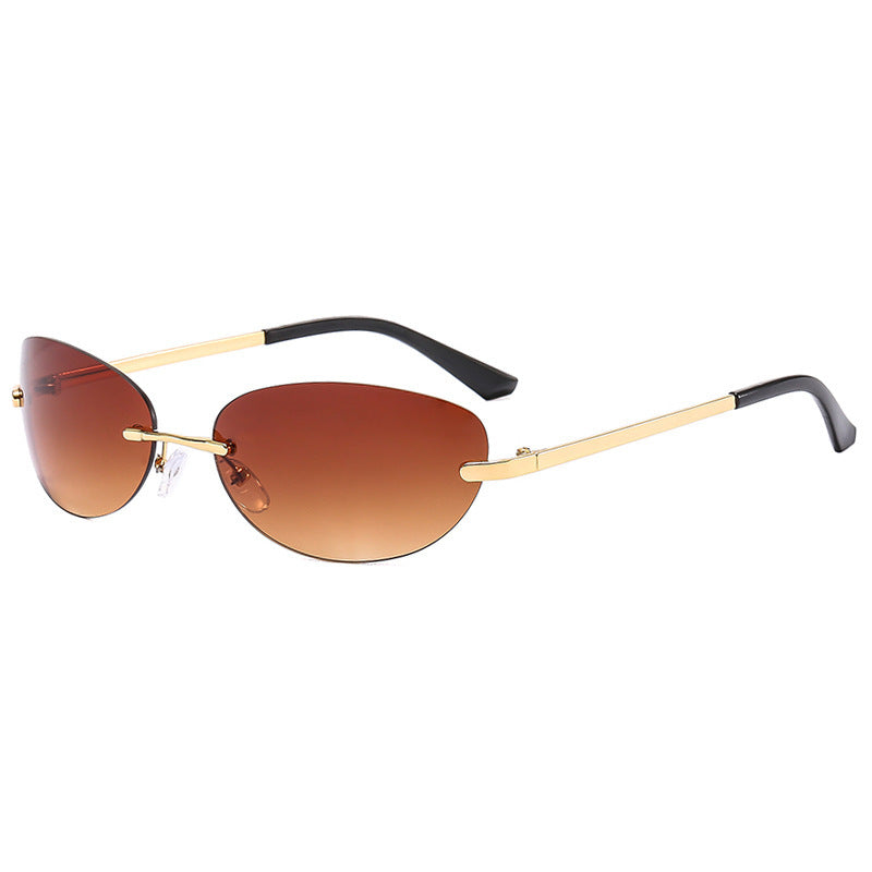 Ladies fashionable sunglasses in elegant half frame-B design Kalsten