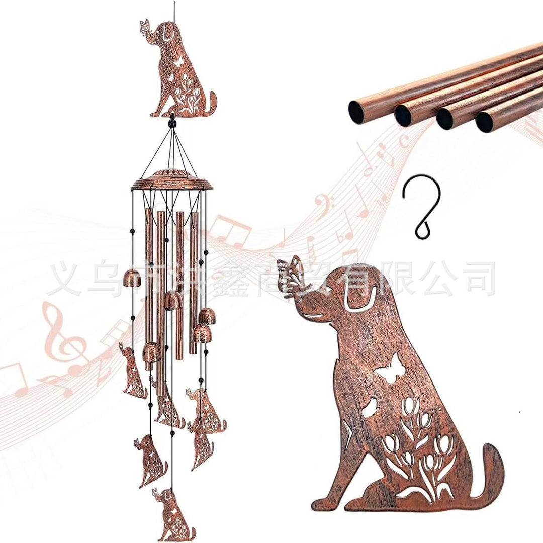 Decorative Wind Chime with Dachshund Design Kalsten