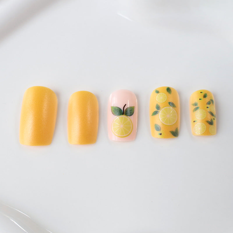 Citrus-Themed Nail Art Enhancements Kalsten