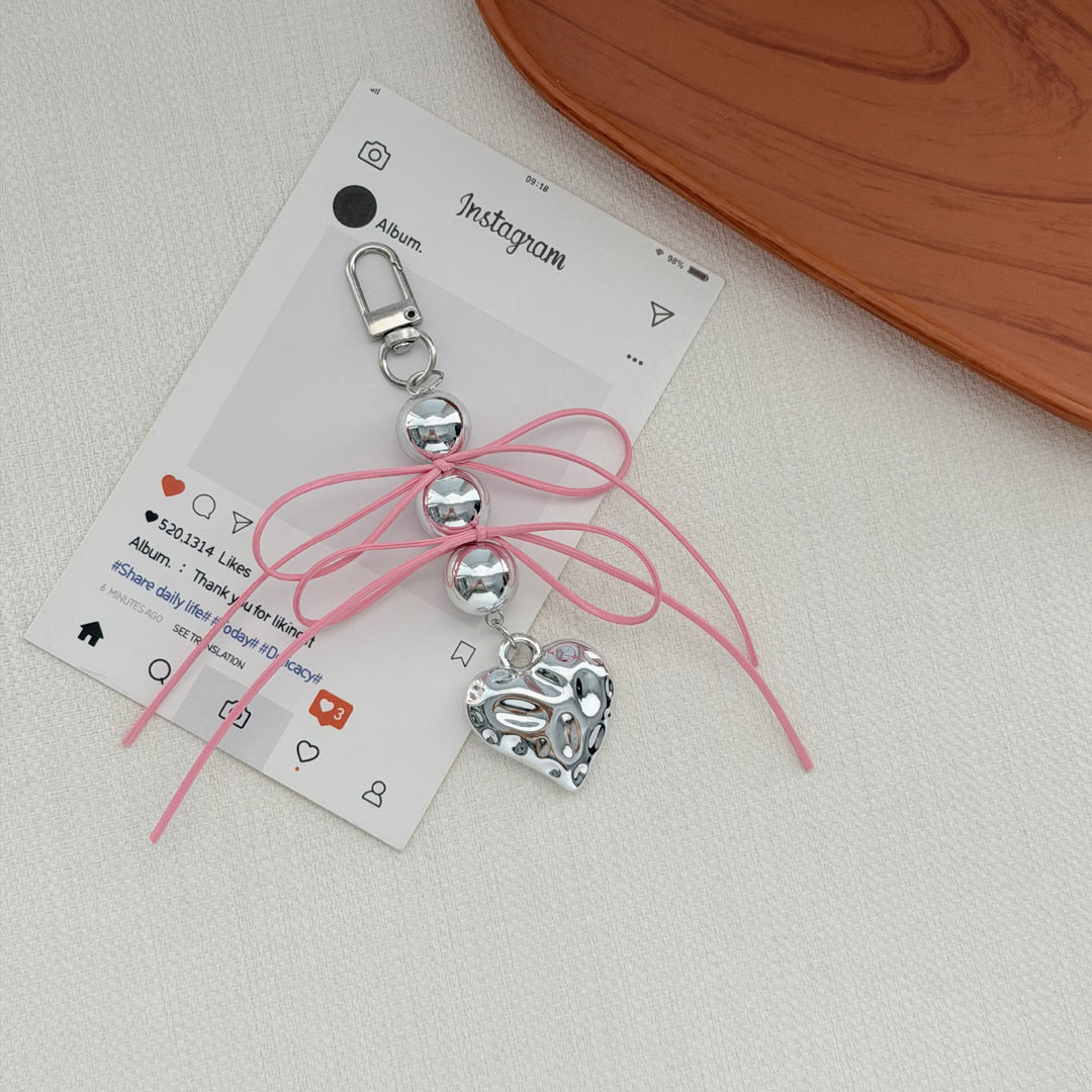 Heart-Embellished Keychain Kalsten