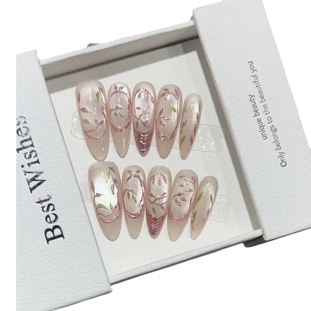 Artistic Floral Nail Tips Kalsten