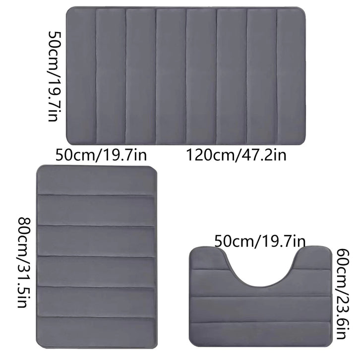 Soft Comfort Absorbent Bath Mat Set Kalsten