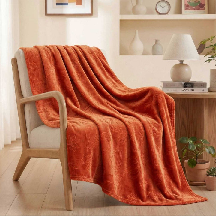 Decorative Plush Bed Throw Blanket