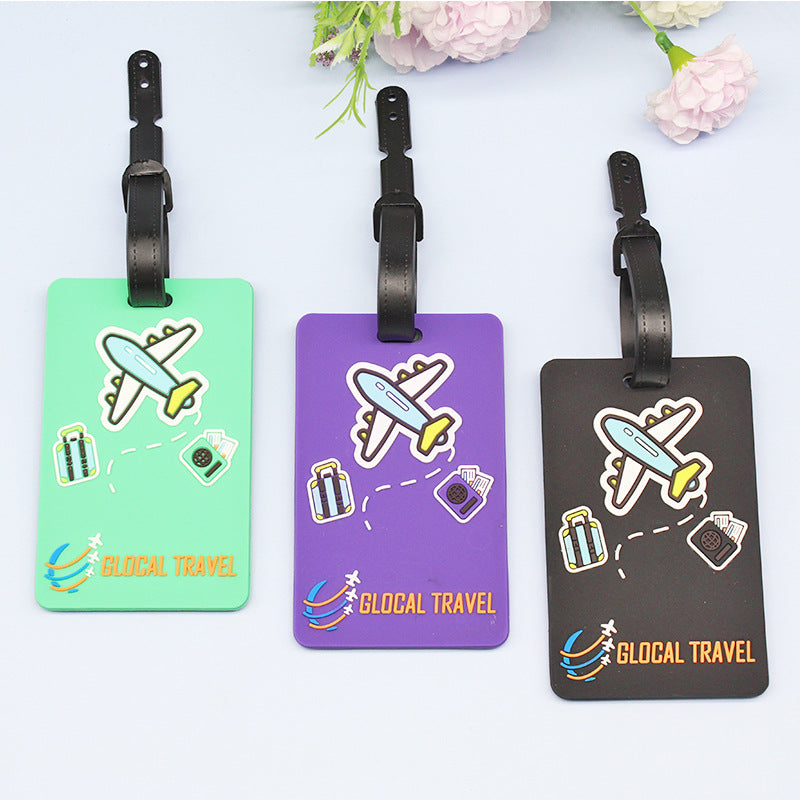 Unisex Luggage Tag with Playful Airplane Design Kalsten