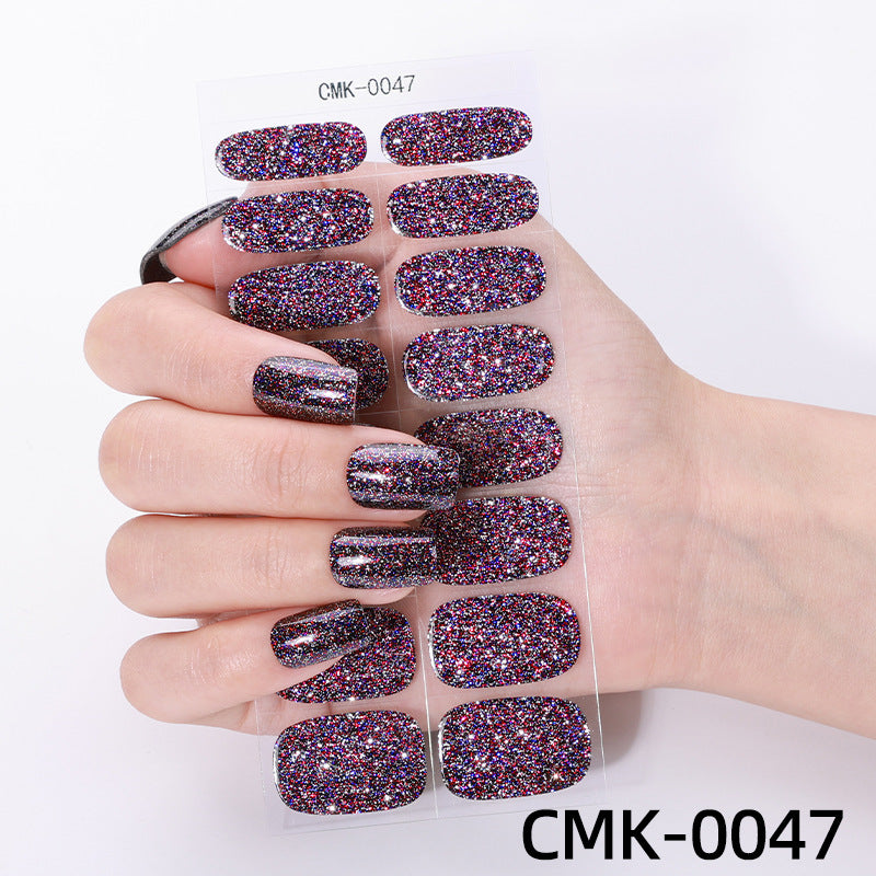 Glitter Finish Nail Wraps