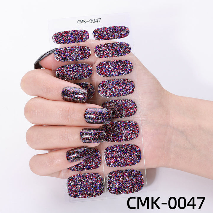 Glitter Finish Nail Wraps